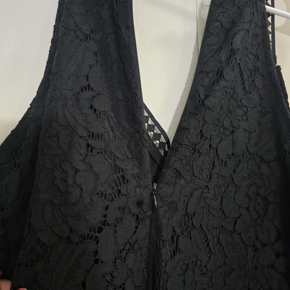 Blue Rain Black Lace Maxi Dress - Picture 6 of 6